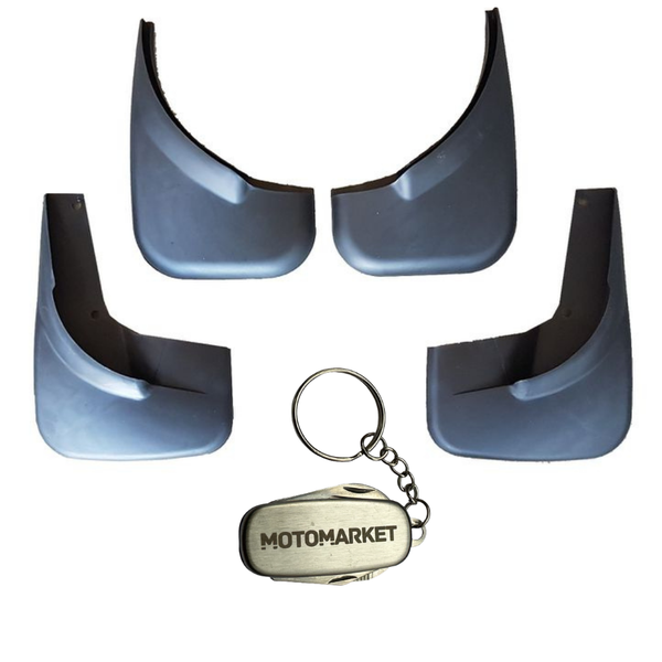 Nexon Mud Flaps for Vw Golf 5 (Set Of 4) &amp; MotoMarket Keyring