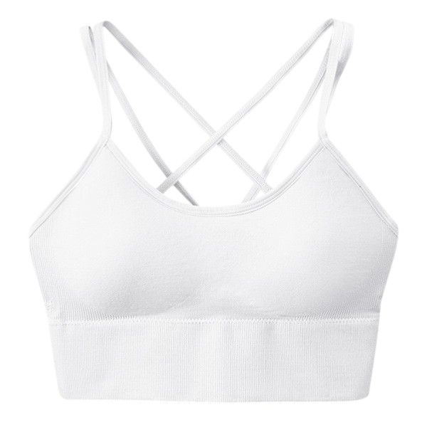 Ultra Comfortable Full Coverage Padded Sports Bra - White