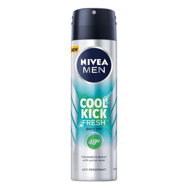 NIVEA MEN Cool Kick Fresh Anti-perspirant Deodorant Spray, 150ml