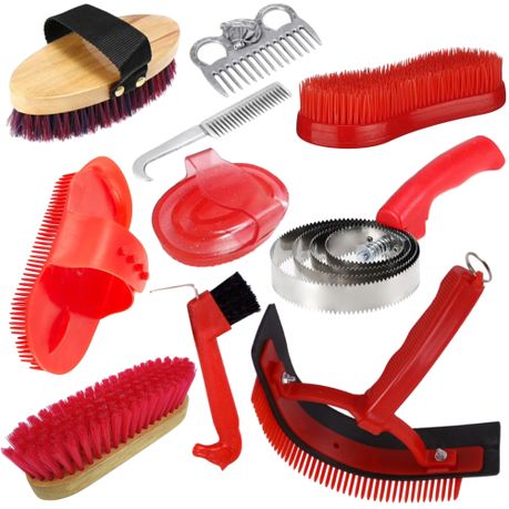 Horse Grooming Tool Brushes Set 10 piece Equestrian Cleaning Tools Comb  Massage