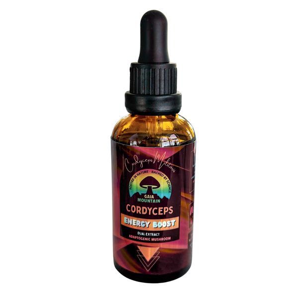 Cordyceps Energy &amp; Vitality Tonic -Adaptogenic Mushroom Dual Extract (50ml)