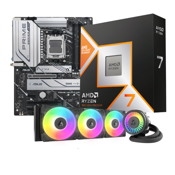 AMD Ryzen 9 9850X3D + X670-P WiFi + Arctic 360mm ARGB AIO Upgrade Kit