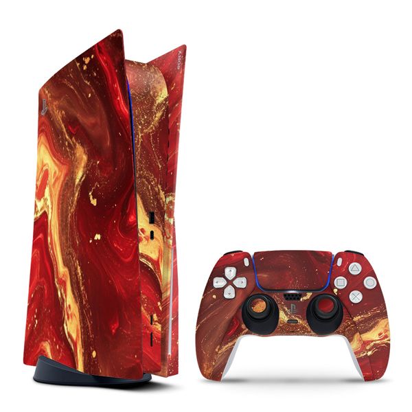 Decal Skin Compatible with PS5 (Disc) - Fluid Abstract Art (Decal Only)