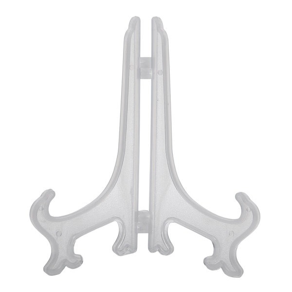 Transparent 7" Display Easel Stand Plate Bowl Picture Frame