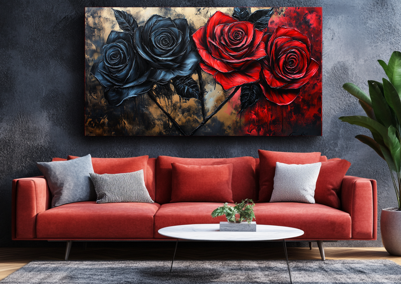 Canvas Wall Art - Elegant Contrast - BX0084