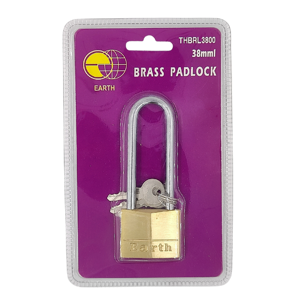 Earth 38mm Brass Padlock