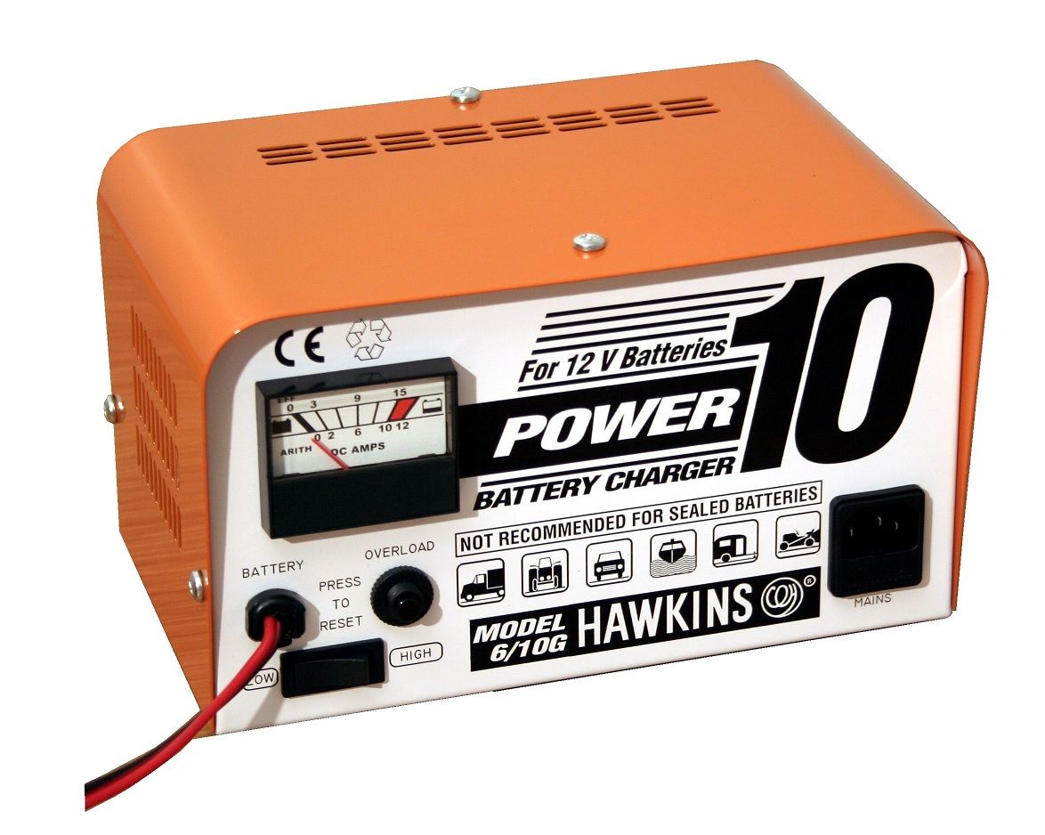Hawkins Power 10 Battery Charger 12V 6.4A (6/10G) Buy Online in South