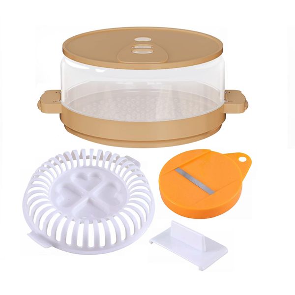 Microwave Potatoes Baked Box, Clear Potatoes Baked Box with Chip Maker Sets