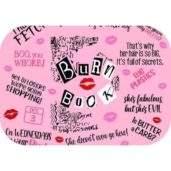 Burn Book Mean Girls Printed Mouse Pad