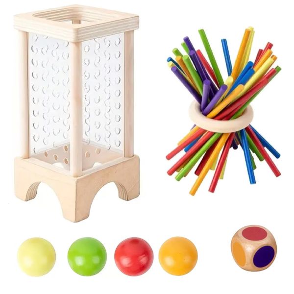 Kids Colourful Educational Wood Sticks Balance Game Set