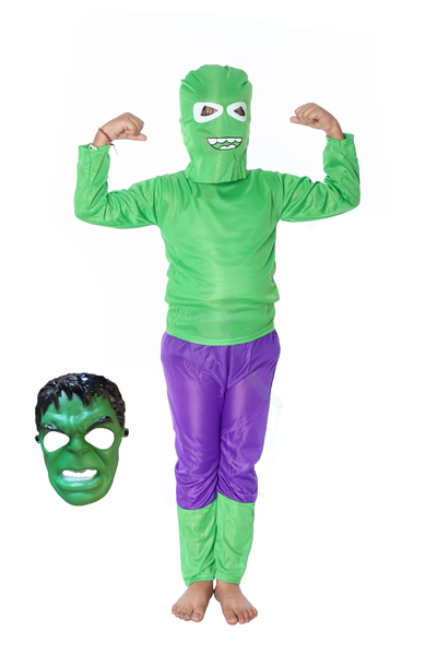 Kids Hulk Dress Up Costume including Hulk Mask
