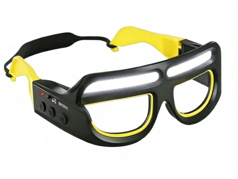 Rechargeable LED Headlight Glasses with Motion Sensor
