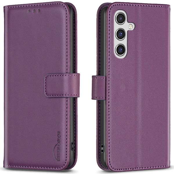 PU Leather 3 Card Slots Wallet Phone Case Compatible For Samsung Galaxy A16