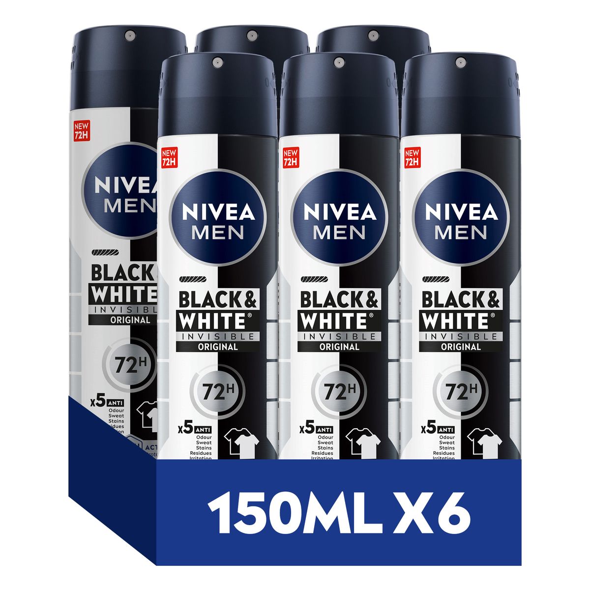 NIVEA MEN Black & White Invisible Original Anti-perspirant Spray