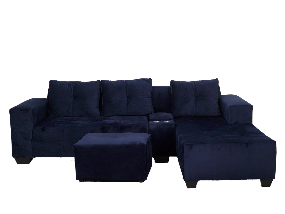 Chelsea Corner Sofa Right Hand Blue Velvet Shop Today. Get it