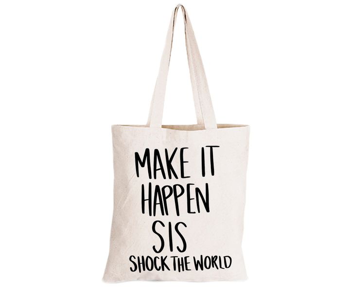 Shock The World - Eco-Cotton Natural Fibre Bag