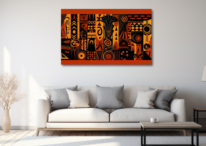 Canvas Wall Art - African Patterns Abstract - HD0149