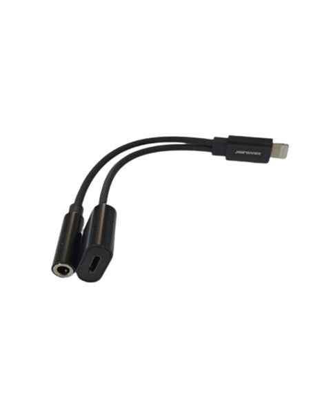 Lighting x 2 &amp; 3.5mm Audio Jack 3 in 1 Converter M2-101