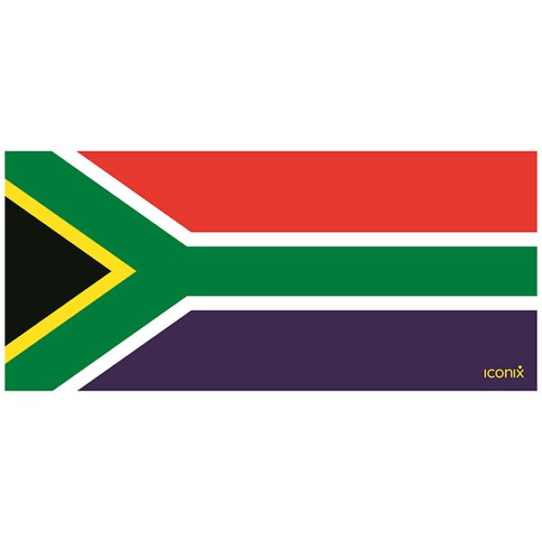 Iconix South Africa Flag Full Desk Coverage Gaming and Office Mouse Pad