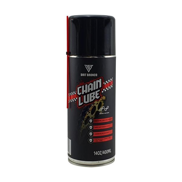Dirt Bronco Chain Lube for Dirt Bikes &amp; Road Bikes 400ml