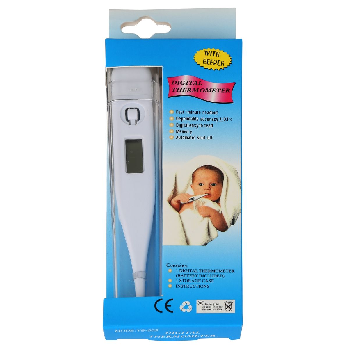 Marco Digital Thermometer - White