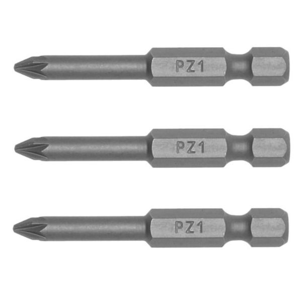 TengTools - 3PC 1/4''Hex No.01 Pz Bit 50MM - PZ5000103