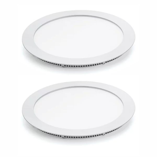 2 x 6W Round LED Surface Panel Light