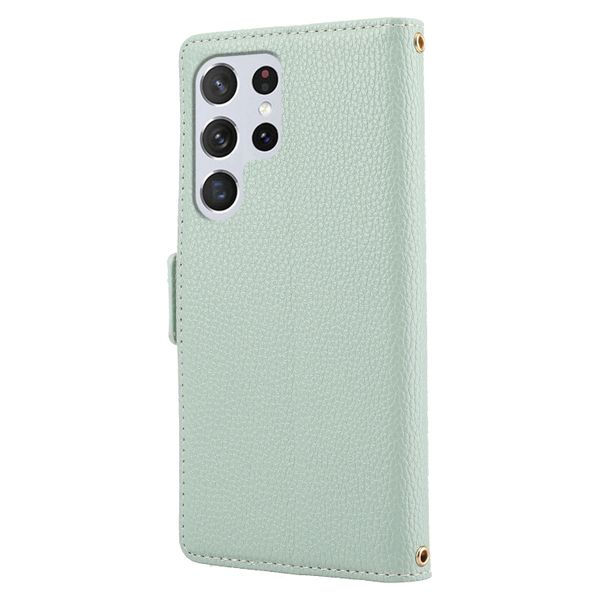 Litchi Pattern Splicing Phone Case Compatible with Samsung Galaxy S20 Ultra