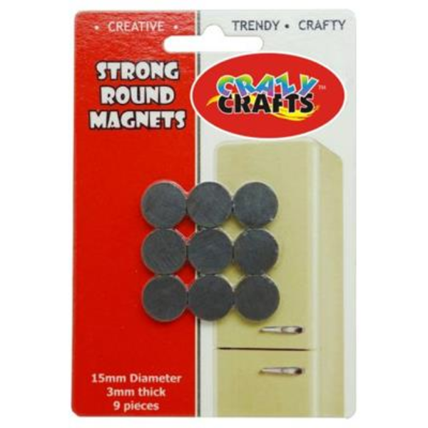 15mm Strong Round Magnets-9pcs