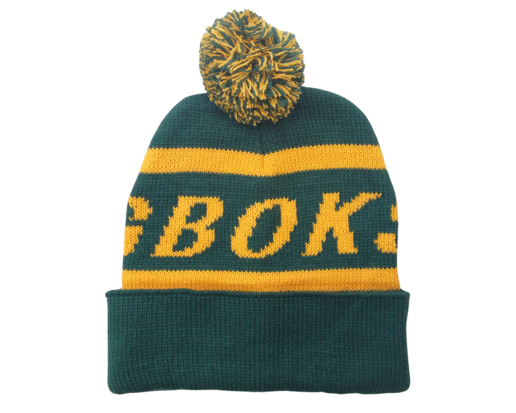 GBOK Knitted Winter Beanie with Pom Pom - Warm Cuffed Skull Cap