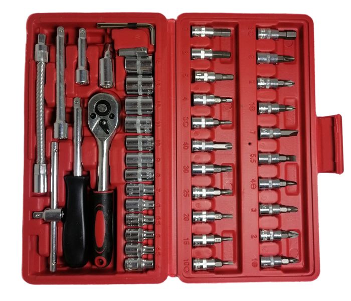 Ratchet Wrench socket Tools set-1/4 inch 46pcs