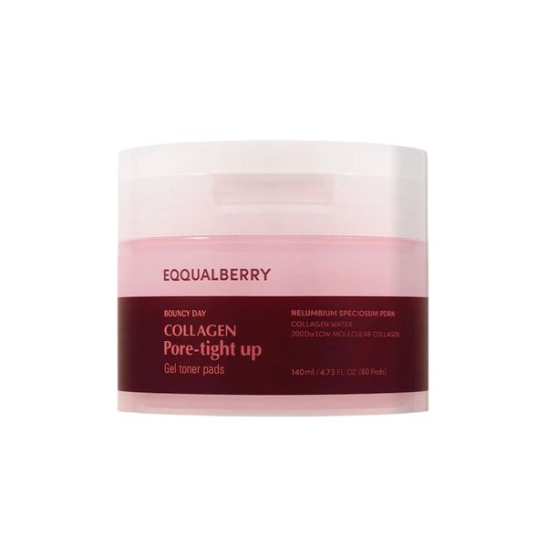 EQQUALBERRY - Collagen Pore-Tight Up Gel Toner Pads