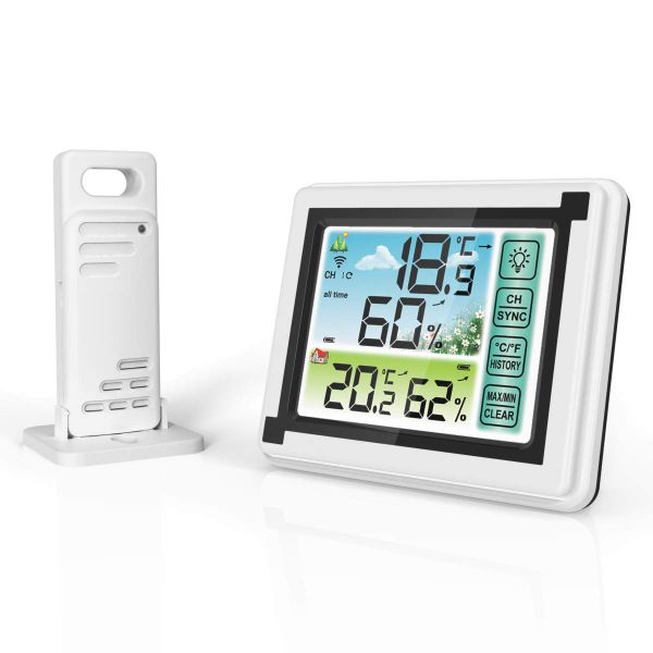 Digital Weather Station for Home with Wireless Outdoor Sensor Humidty meter