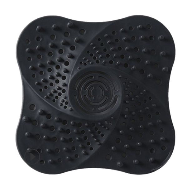 DrClean Silicone Drain Cover &amp; Hair Catcher for Bathroom &amp; Kitchen - Square