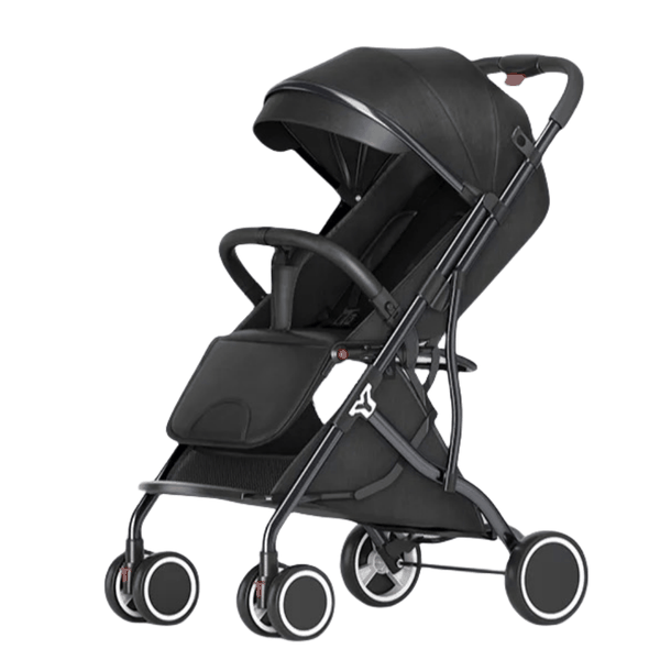 Portable Baby Stroller One-Hand Fold Pushchair W/ Aluminum Frame