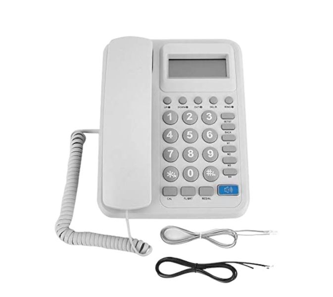 Home Hotel Office Corded Landline Phone, Caller ID Display Desktop Wired