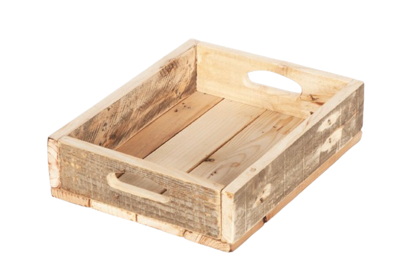 Rooted in Wood Designs -Pallet Wooden Storage Crate ,Multi-Use 1-Tier