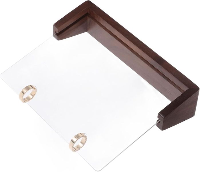 1 Set Wooden Desk Calendar Holder Stand Sturdy Flip Calendar Display Rack