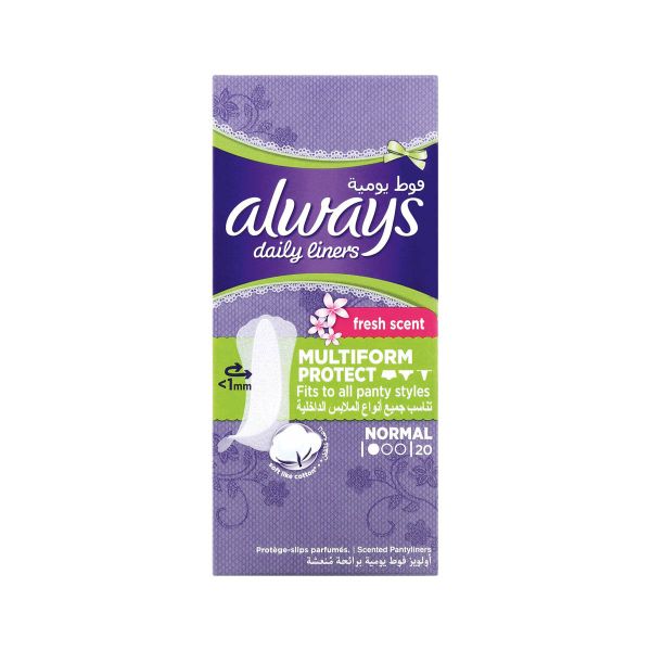 Always Panty Liners Normal 20's Scented