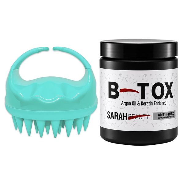 Sarah Beauty B-Tox (Argan Oil and Keratin Enriched) 500g + Shampoo Brush