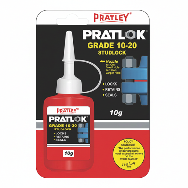 Pratley High-Strength Studlok Adhesive 10g for Metal and Wood Bonding