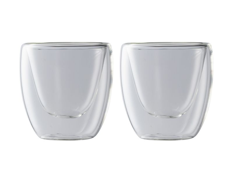 Maxwell and Williams Blend Espresso Double-Walled Cups - Set of 2