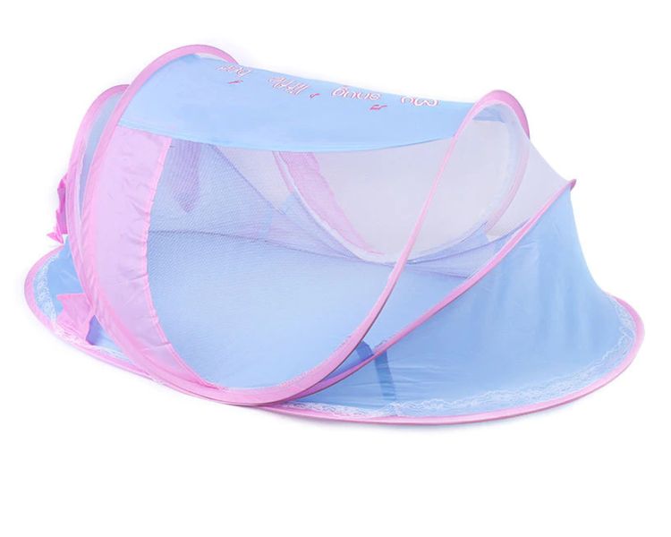 Infant Baby Mosquito Net Tent Pop-Up (Blue)