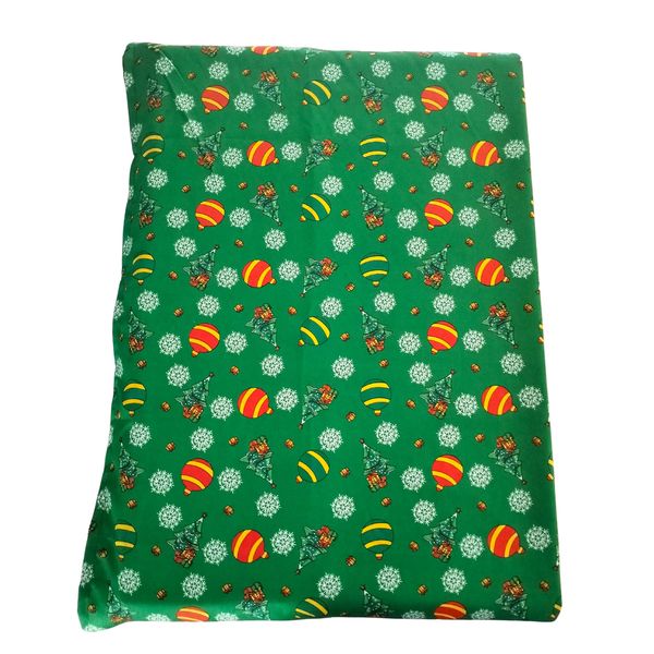 Red Christmas Rectangular Table Cloth with Baubles