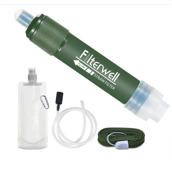 Outdoor Water Purifier Portable Personal Water Filter Straw Survival Gear