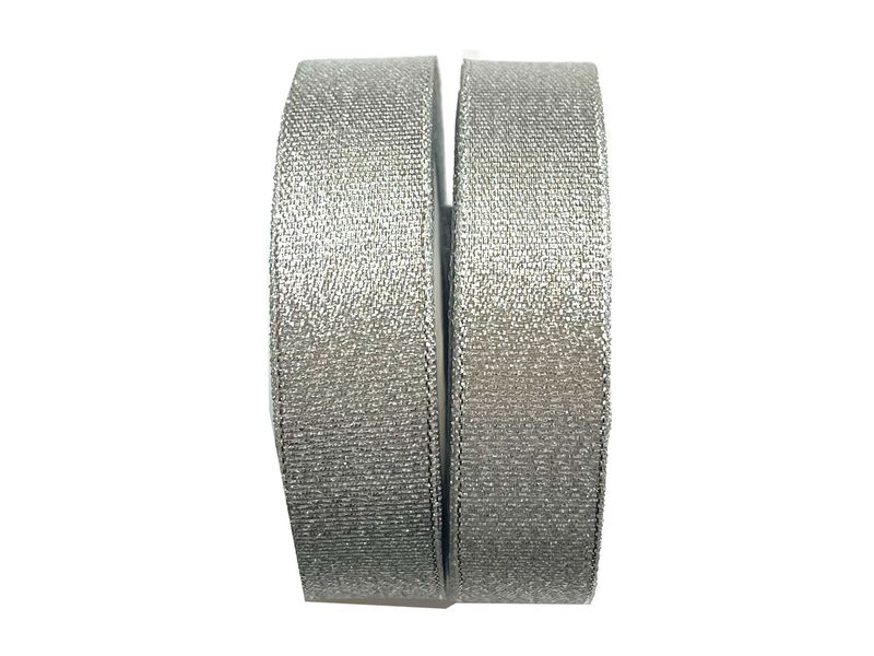 Bead Cool - Metallic Silver Ribbon - 25mm - Silver - 42m - Wrapping &amp; Bow