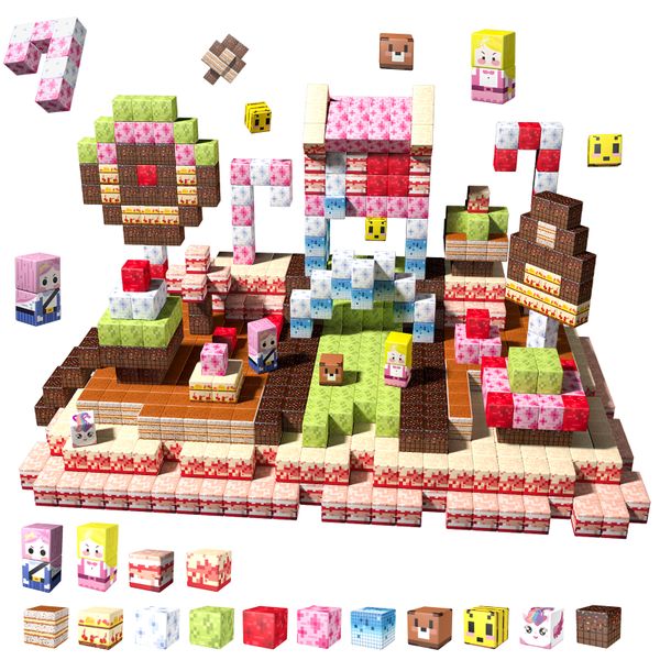 DIY Building Magnetic Building Blocks Chocolate Set