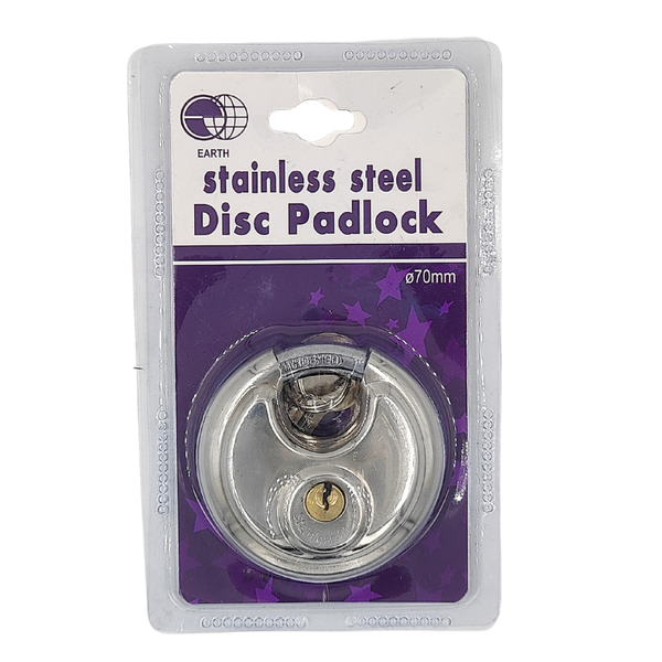 Earth 70mm Disc Padlock
