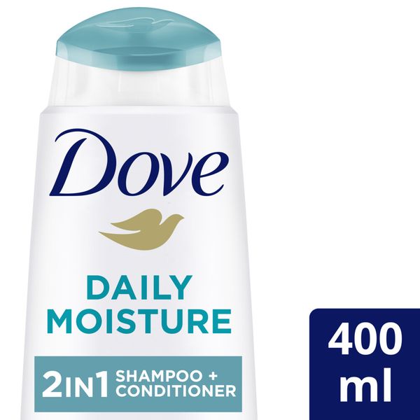 Dove Daily Hair Moisture 2in1 Shampoo and Conditioner for Dry Hair 400ml