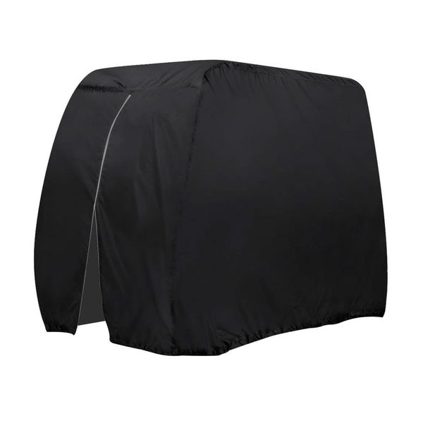 Golf Cart Cover 4 Passenger Duty 210T Waterproof Outdoor Full Cover Zipper